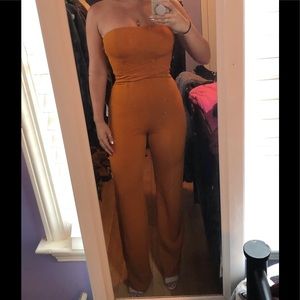 Burnt orange jumpsuit